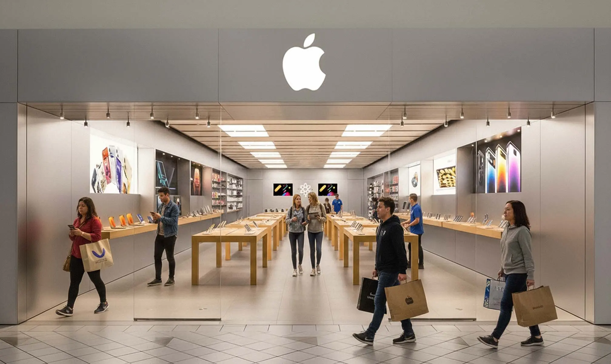 Inside the Apple Store at Willowbrook Mall