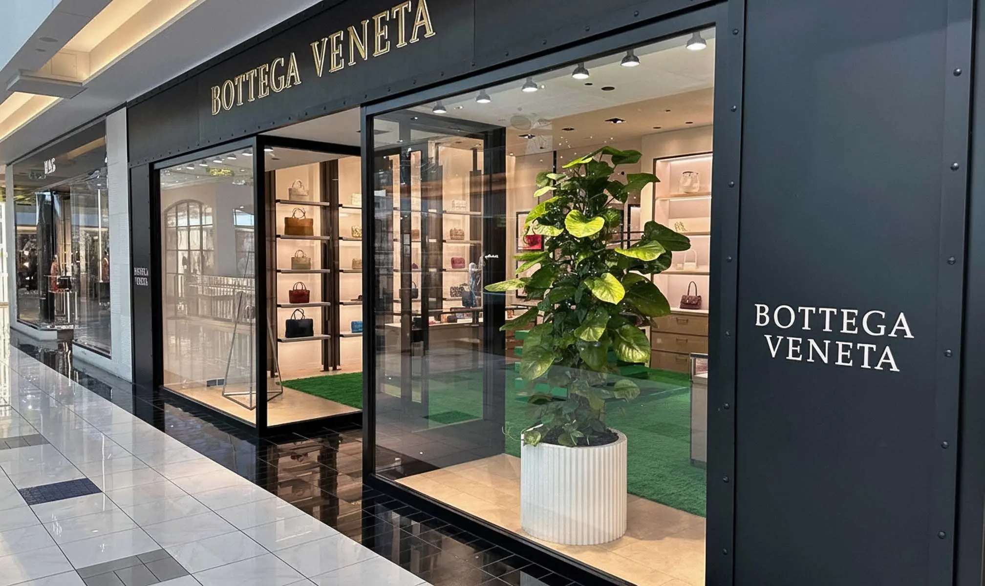 Bottega Veneta storefront at The Galleria in Houston