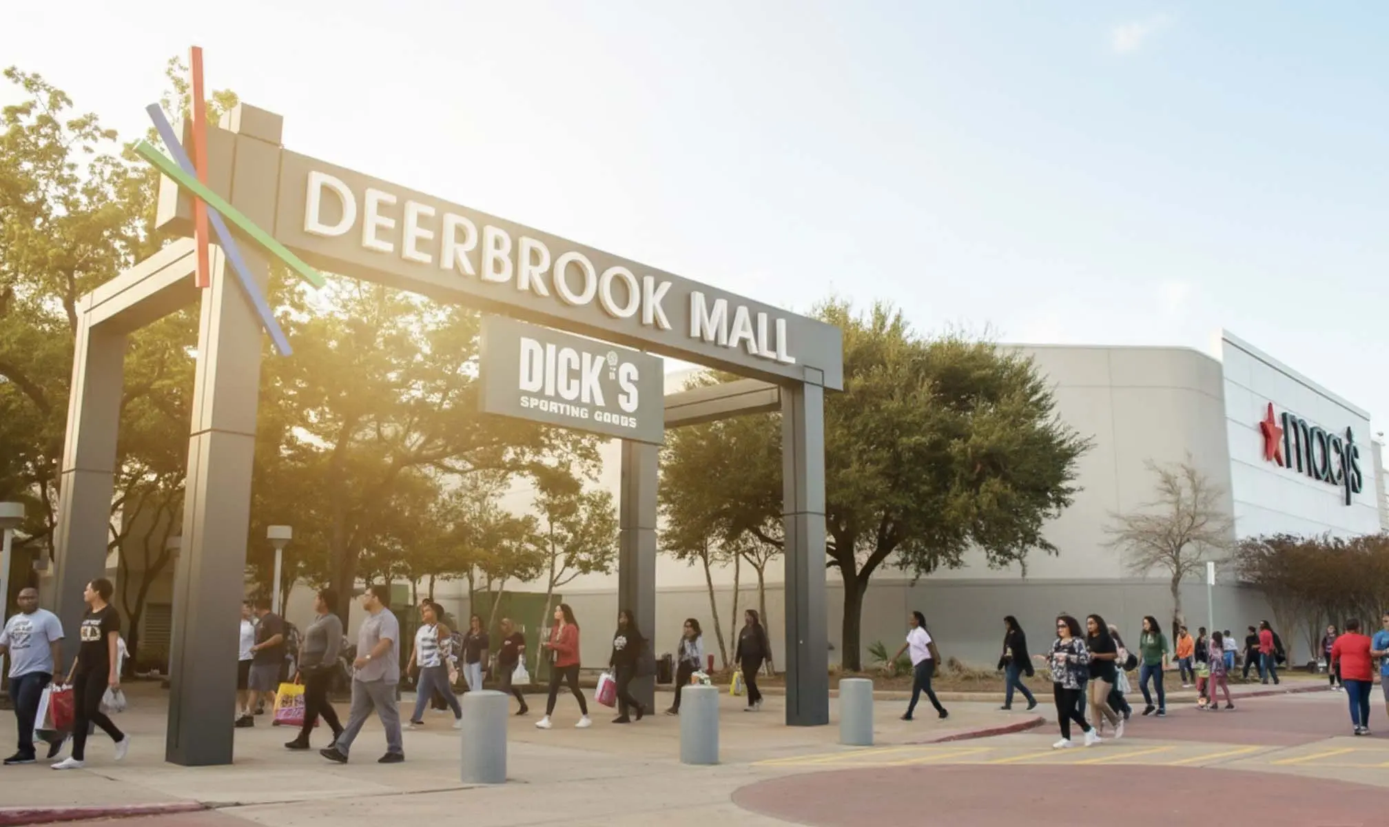Deerbrook Mall entrance in Humble