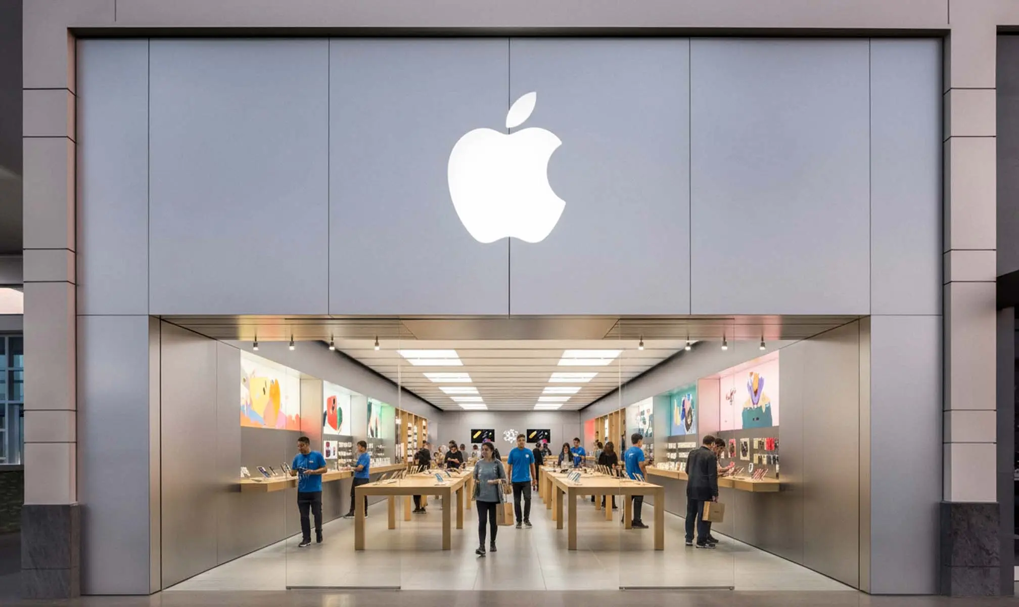 Apple Store entrance at First Colony Mall