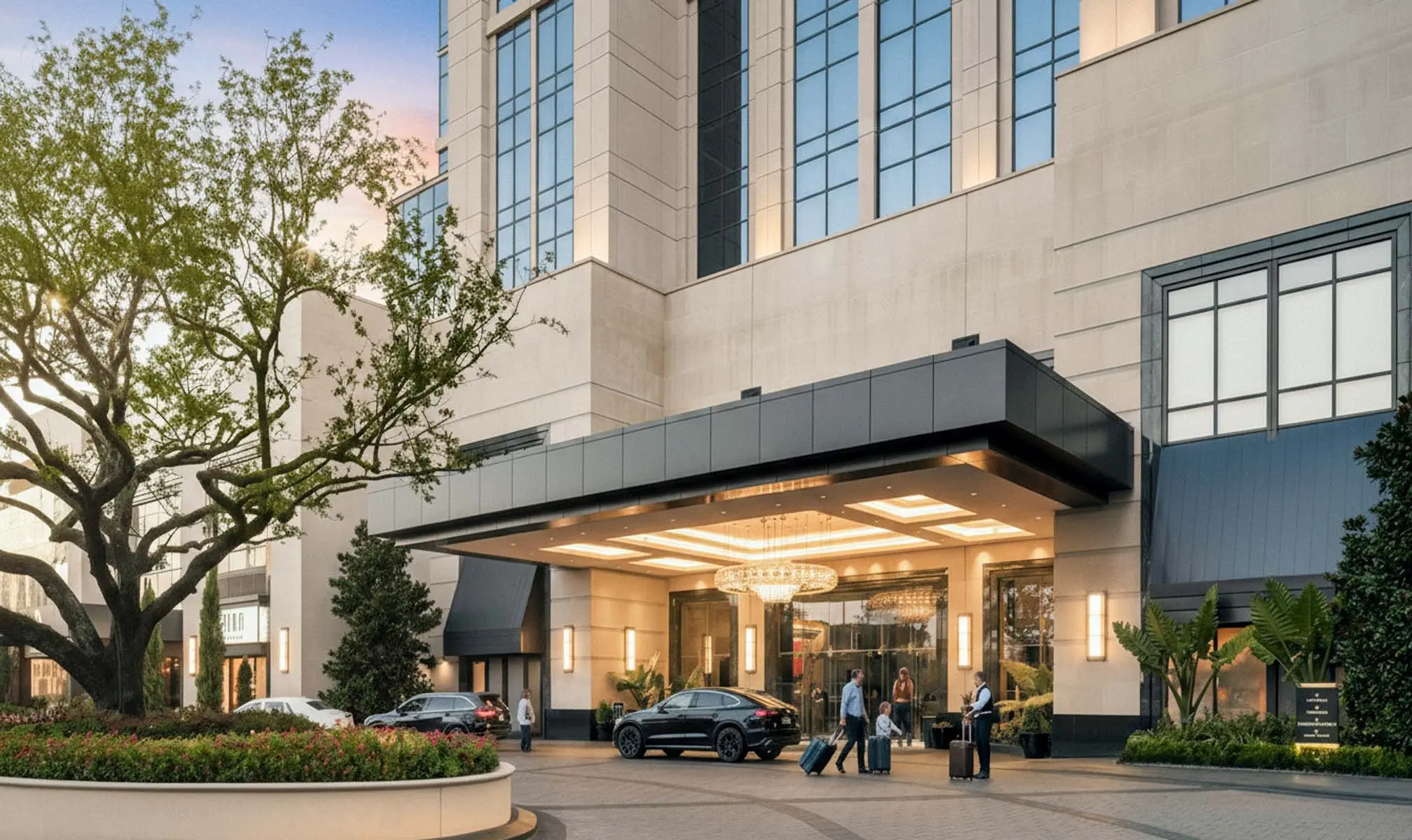 Entrance to The Post Oak Hotel in Houston