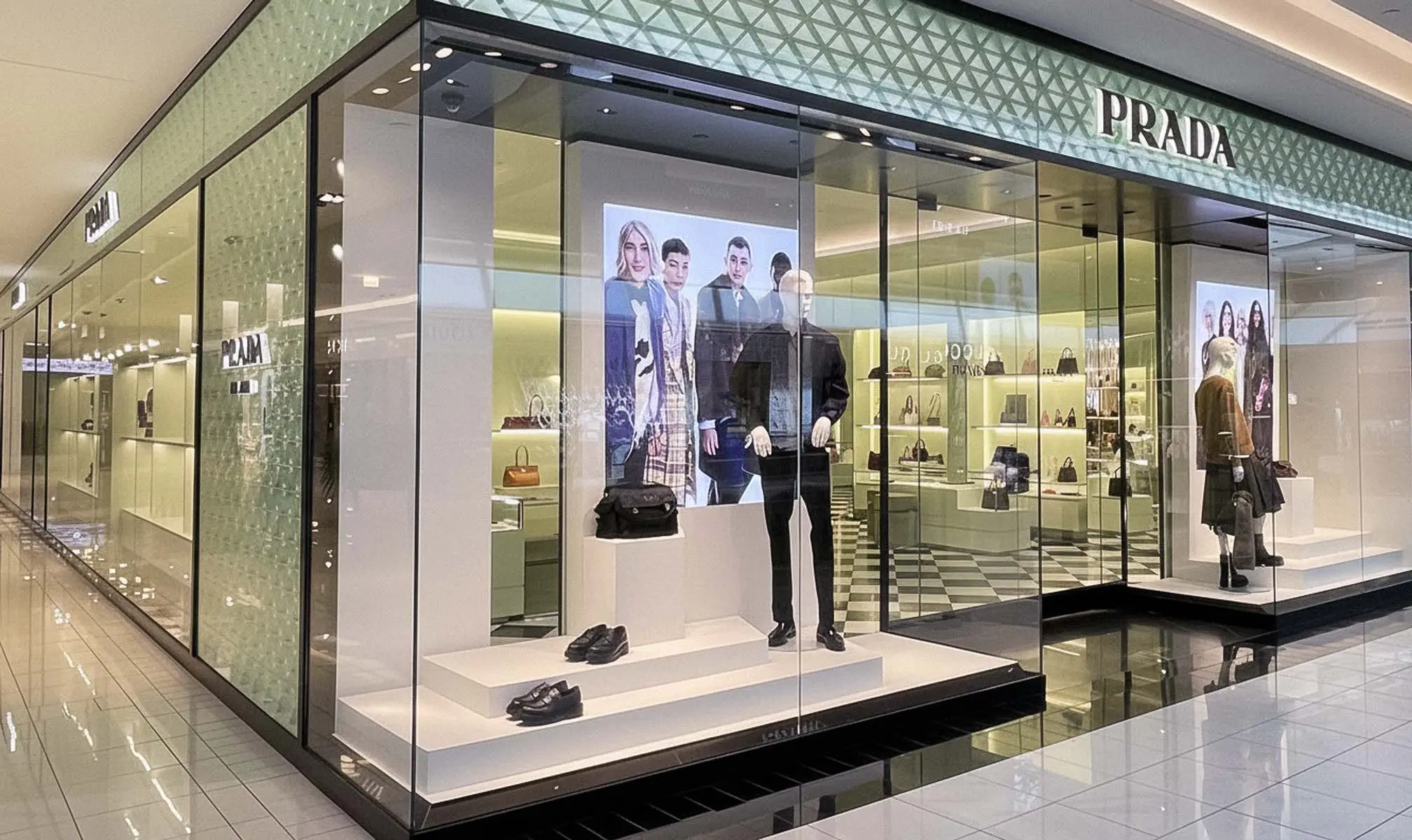 Prada storefront at The Galleria