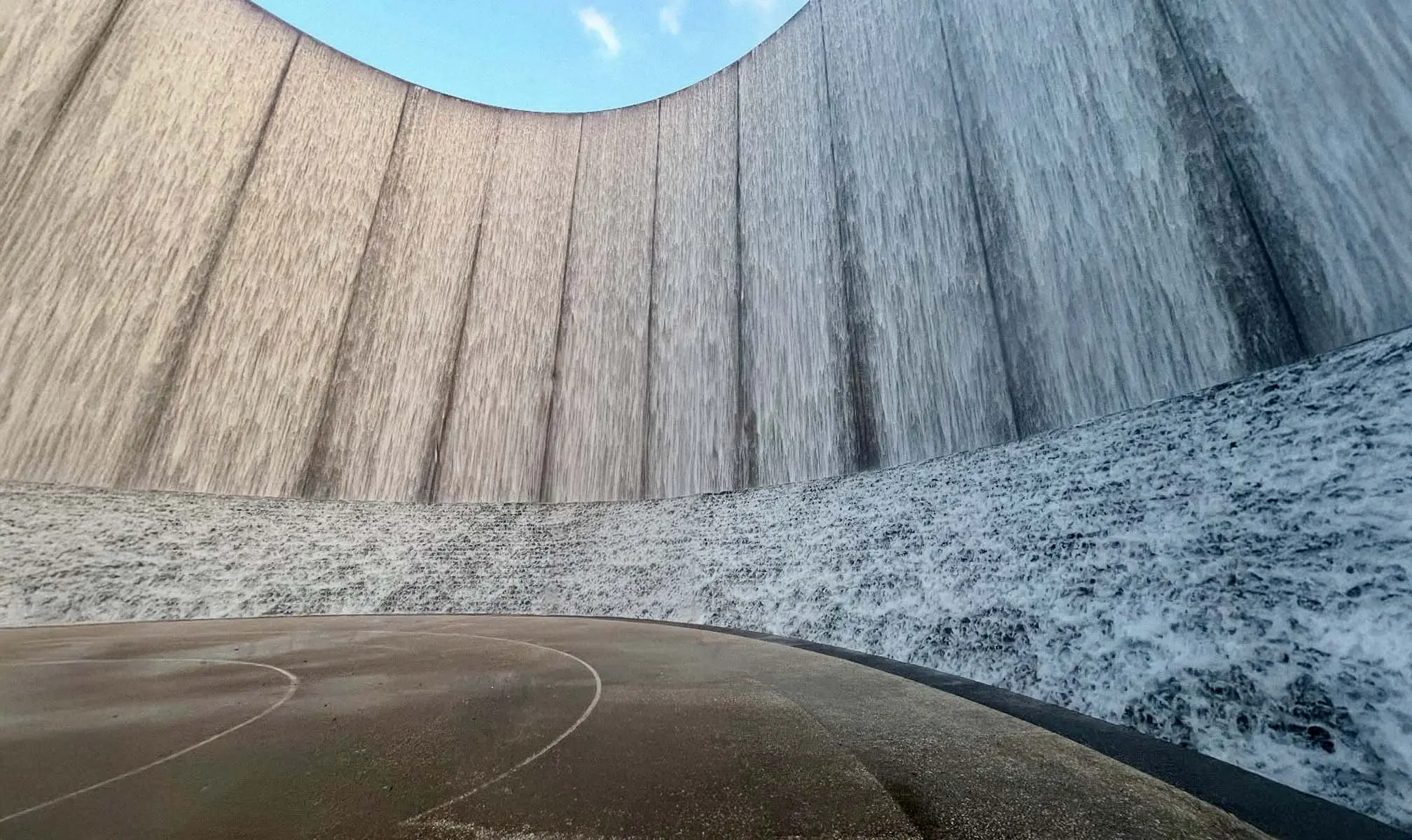 Gerald D. Hines Waterwall Park fountain near The Galleria